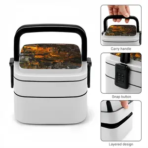 The Gold Of The Night Double Layer Bento Box