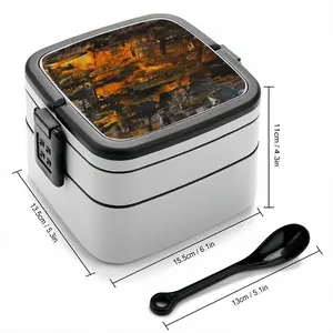 The Gold Of The Night Double Layer Bento Box