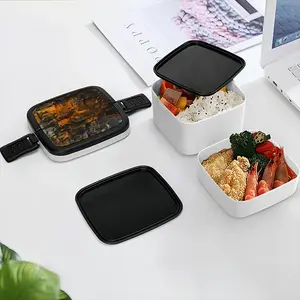 The Gold Of The Night Double Layer Bento Box