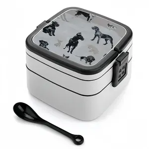 Dog Breeds Double Layer Bento Box