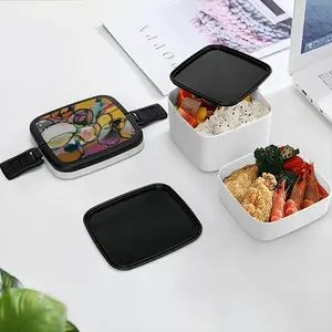 Vibrant Double Layer Bento Box