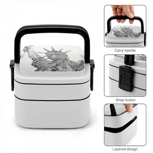 The Statue Of Liberty Double Layer Bento Box