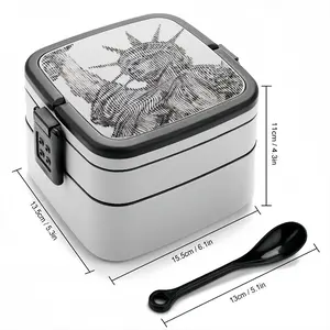 The Statue Of Liberty Double Layer Bento Box