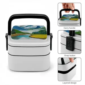 Beauty Of Lake Double Layer Bento Box