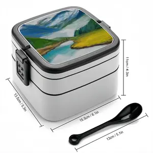 Beauty Of Lake Double Layer Bento Box