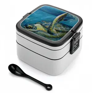 Caribbean Turtle 4 Double Layer Bento Box