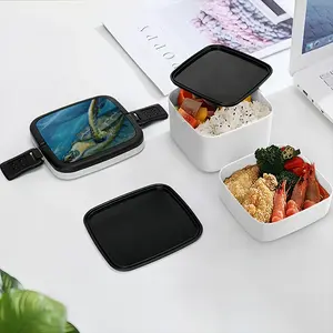 Caribbean Turtle 4 Double Layer Bento Box