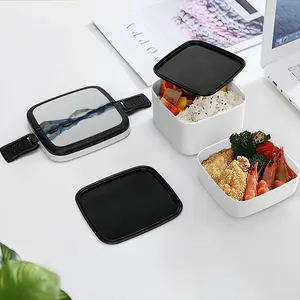 Indigo Hills Double Layer Bento Box