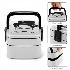 Charlie Chaplin Double Layer Bento Box