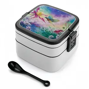 Blossoming Of Life Double Layer Bento Box