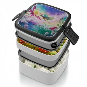 Blossoming Of Life Double Layer Bento Box