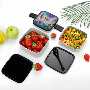 Blossoming Of Life Double Layer Bento Box