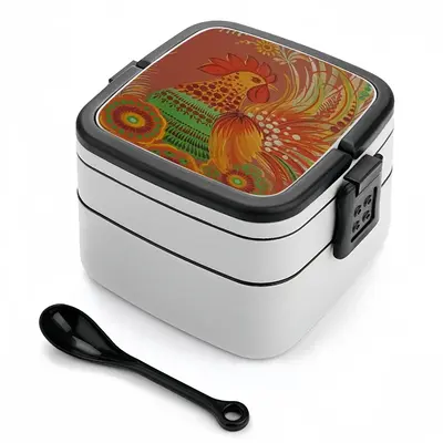 Joyous Rooster Double Layer Bento Box