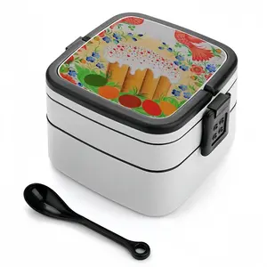 Happy Memories Double Layer Bento Box