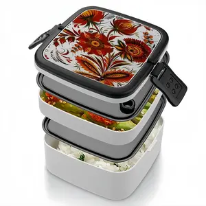 Fire Passion Double Layer Bento Box