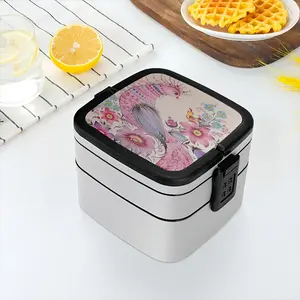 Purple Morning Double Layer Bento Box