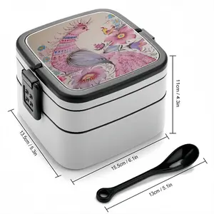 Purple Morning Double Layer Bento Box