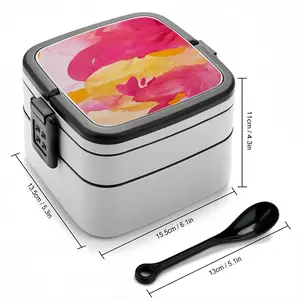 Lychee Double Layer Bento Box