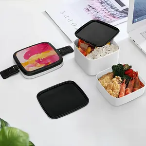 Lychee Double Layer Bento Box