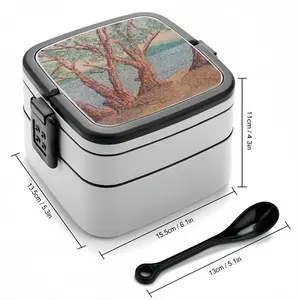 Trees Near A Lake Double Layer Bento Box