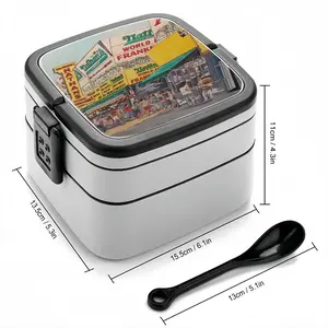 Nathans Of Coney Island New York City Double Layer Bento Box