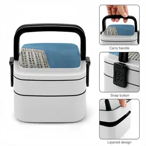 White House Double Layer Bento Box