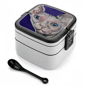 Bald Cat Double Layer Bento Box