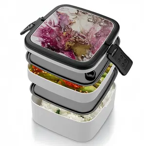 Raspberry Bloom Double Layer Bento Box