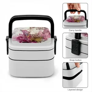 Raspberry Bloom Double Layer Bento Box