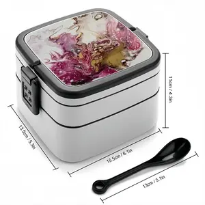 Raspberry Bloom Double Layer Bento Box