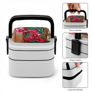 Climatis On Fence Double Layer Bento Box