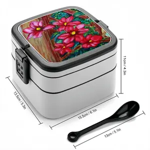 Climatis On Fence Double Layer Bento Box