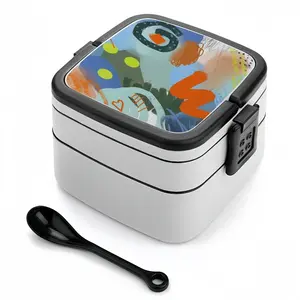 Dance In The Waves Double Layer Bento Box