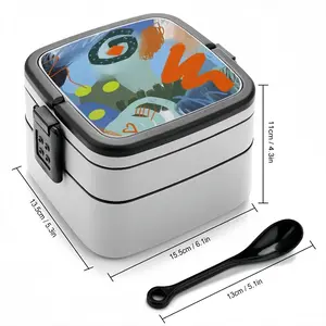 Dance In The Waves Double Layer Bento Box