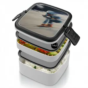 The Skier Double Layer Bento Box