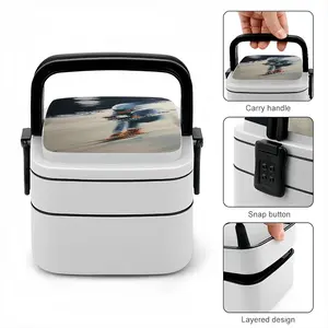 The Skier Double Layer Bento Box