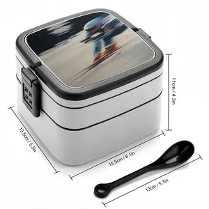 The Skier Double Layer Bento Box