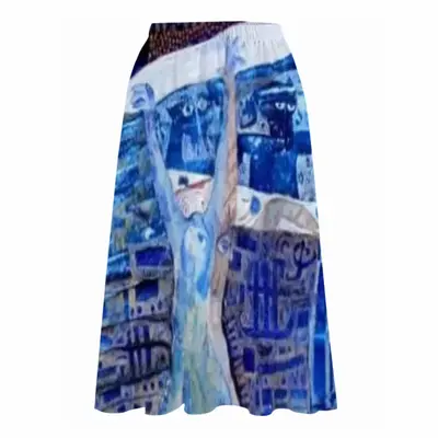 True Blue Chiffon Skirt