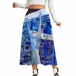 True Blue Chiffon Skirt