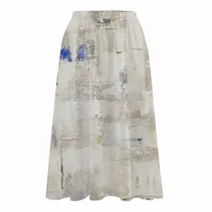 White Medina Chiffon Skirt