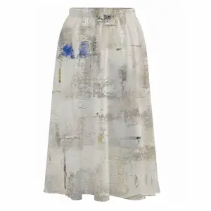 White Medina Chiffon Skirt