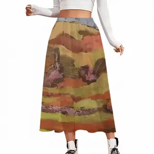 Mountain Range Chiffon Skirt