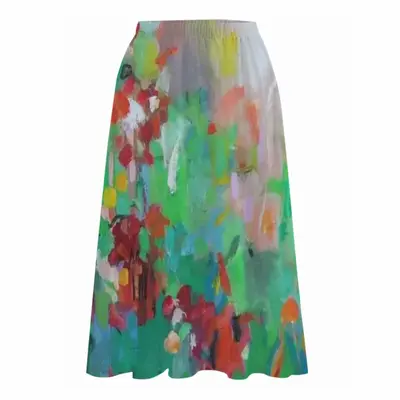 Summer Flowers Chiffon Skirt