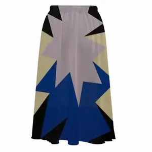 Blue Scarf Chiffon Skirt