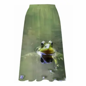 Green Frog - Staring Contest Chiffon Skirt