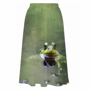 Green Frog - Staring Contest Chiffon Skirt