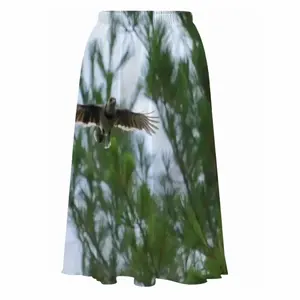 Blue Joy In Flight Chiffon Skirt