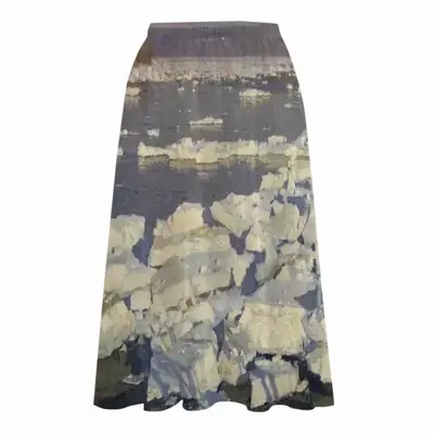 Ice Drift On The Oka Chiffon Skirt