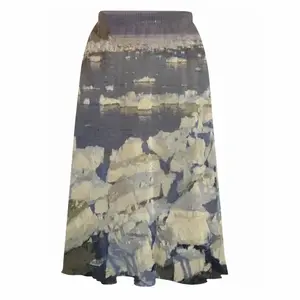 Ice Drift On The Oka Chiffon Skirt