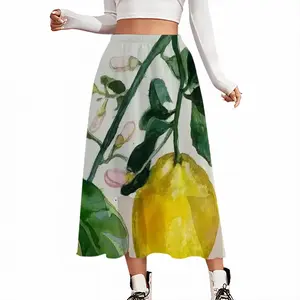 Lemon Branch Chiffon Skirt